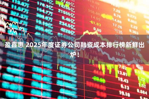 盈鑫惠 2025年度证券公司融资成本排行榜新鲜出炉！